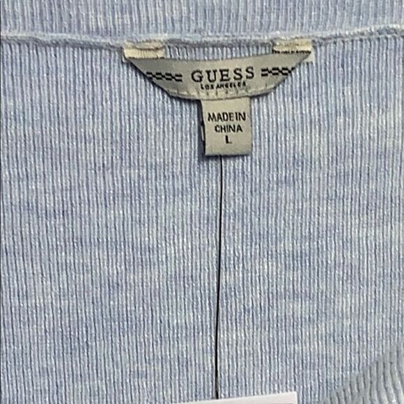 Guess NWT Ali Lace Up Sweater Freshwater B… - Picture 3 of 6
